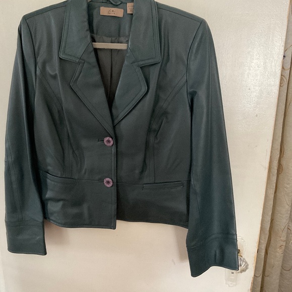 Vintage Leather Jacket From i.e. Petite Extra Large - Picture 2 of 5